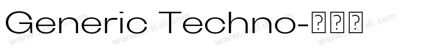 Generic Techno字体转换 Generic Techno字体转换